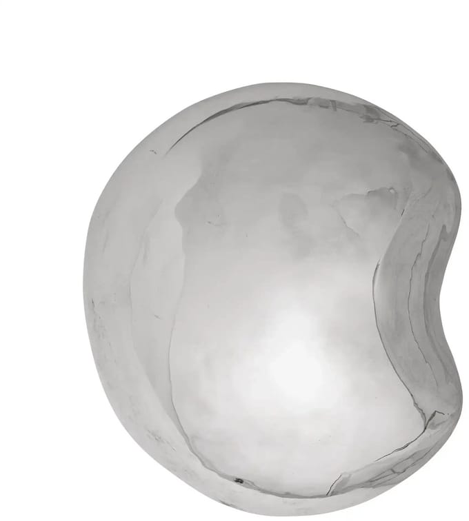 Bloomingville Wanddecoratie aardewerk zilver Bobby 21cm