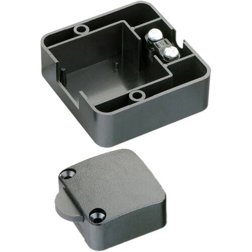 Kastschakelaar - Lichtschakelaar voor in de Kast - 2A 250V - 50x52mm - Zwart
