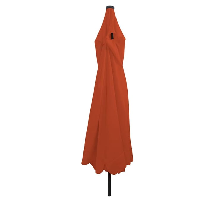 vidaXL Tuinparasol 395 x 395 x 245 cm Polyester Rond Terracotta