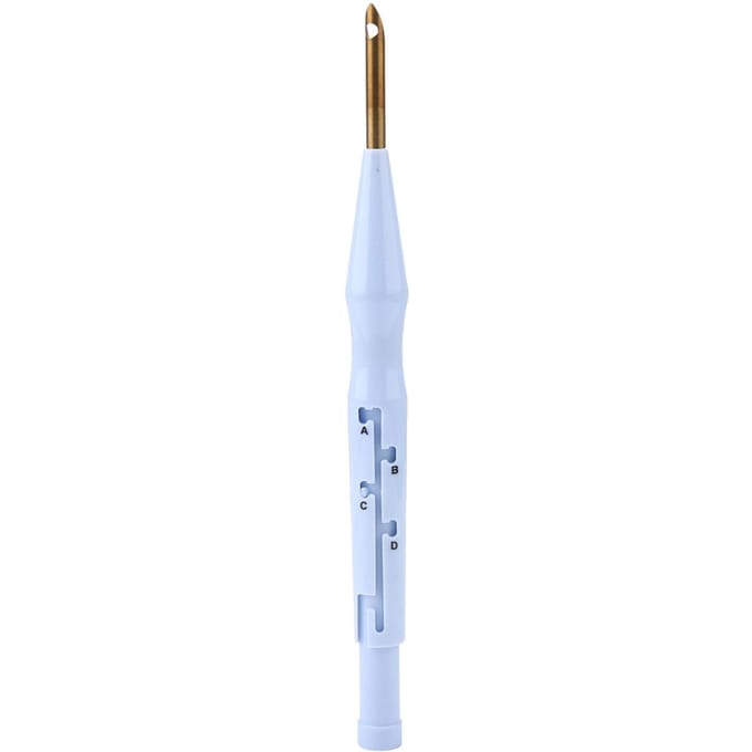 Borduur naald punch verstelbare naald pen kit gereedschap voor DIY knutselen white
