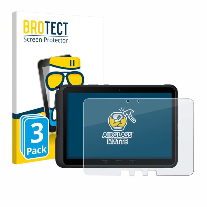 BROTECT - Screenprotector voor Samsung Galaxy Tab Active 4 Pro - Folie Beschermfolie Beschermglas matte 3 Stuks