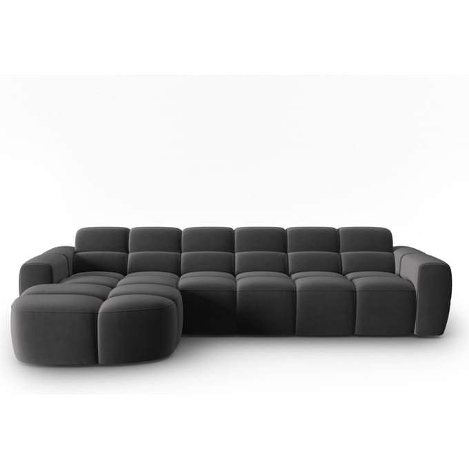 4-zits hoekbank Lisa links velvet | Micadoni