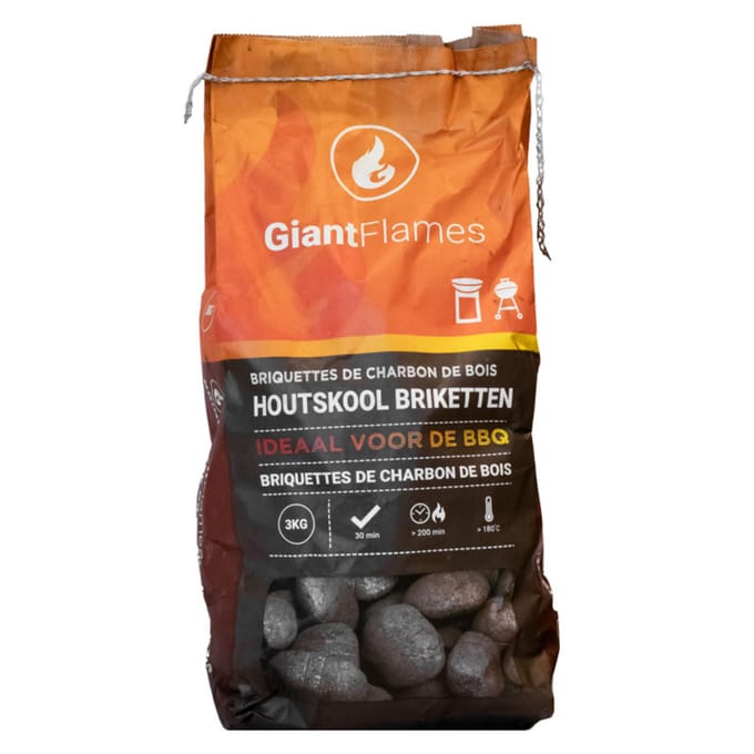 Giant flames pefc houtskool briket 3 kg