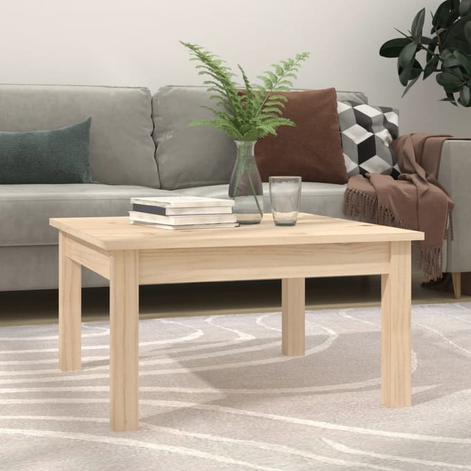 vidaXL - Salontafel - 55x55x30 - cm - massief - grenenhout
