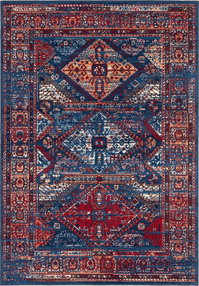 Pergamon Vloerkleed Designer Pop-Vintage Oosterse rand