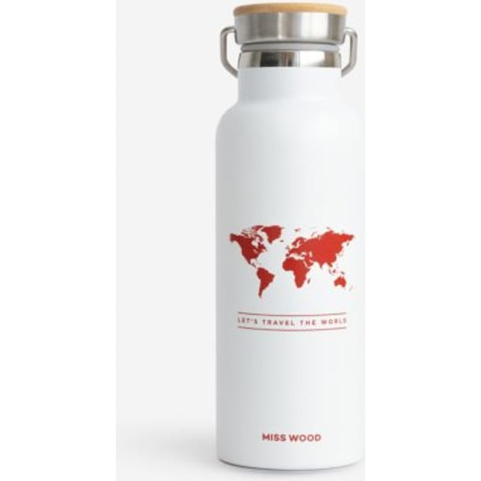 Woody Drinkbus Wereld Wit - Rood