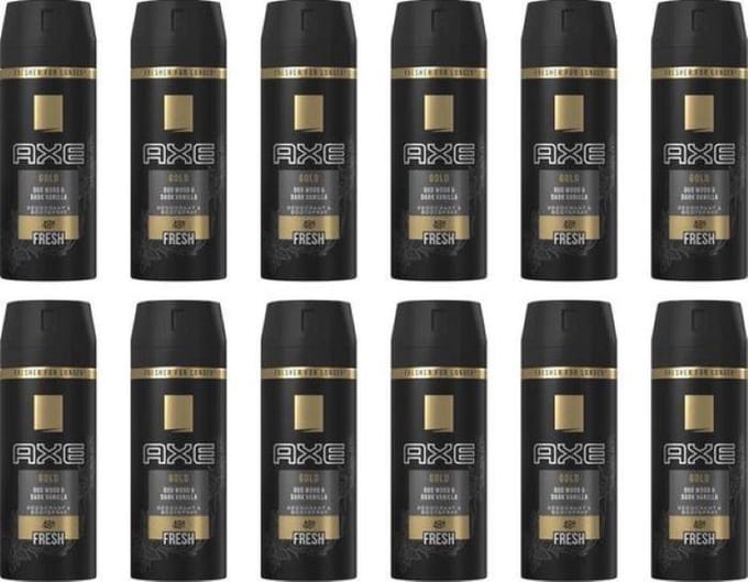 AXE Gold Deodorant / Bodyspray - 12x 150 ml - Voordeelverpakking