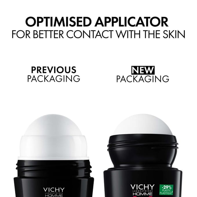 Vichy Homme Men's Deodorant Extreme-Control Anti-Perspirant Roll-On Sensitive Skin 50ml