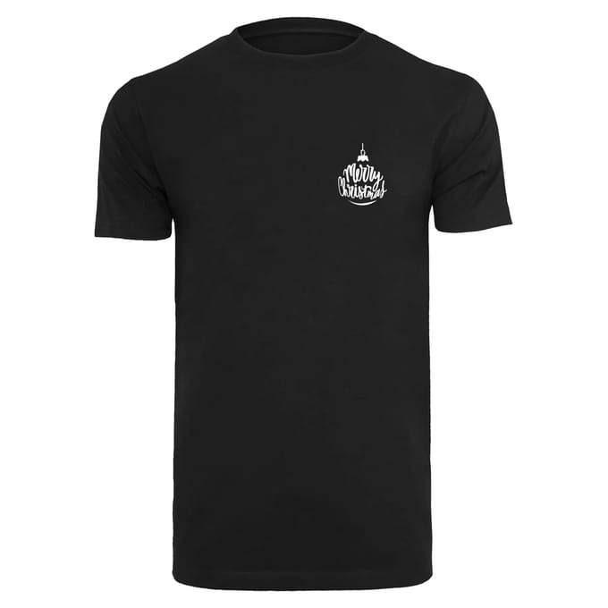Mister Tee - Merry Christmas Heren Tshirt - S - Zwart