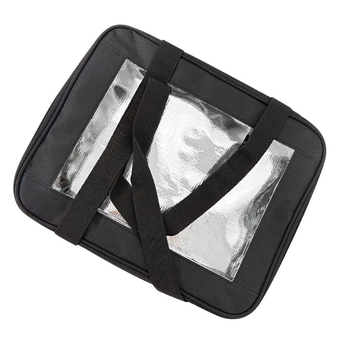 Sac Isotherme Alimentaire Empilable Portable avec Couvercle Poignées pour Aliments Chauds Froids gray
