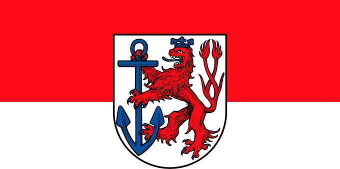 Vlag Düsseldorf 100x150cm