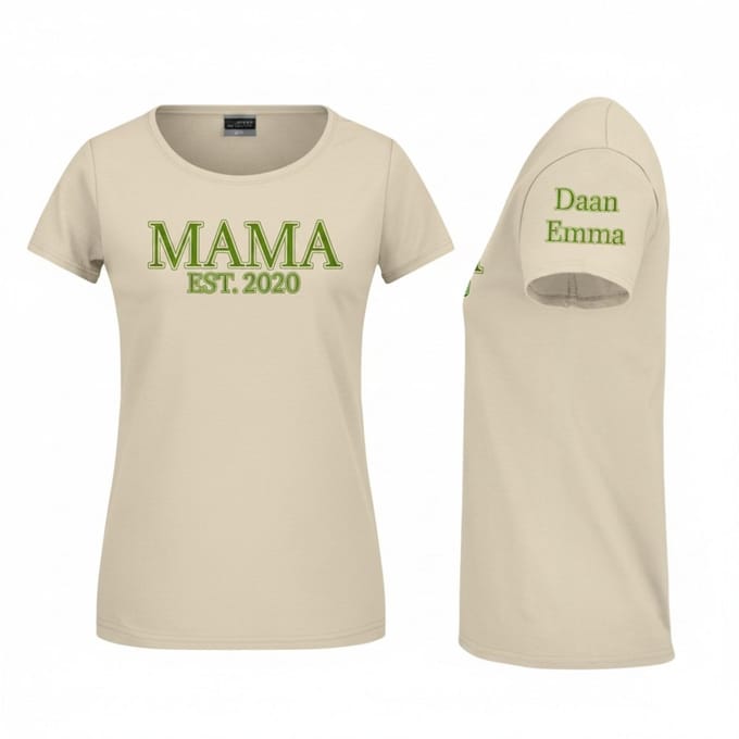 Gepersonaliseerd Moederdag T-shirt Mama - Maat S - moederdag - mama