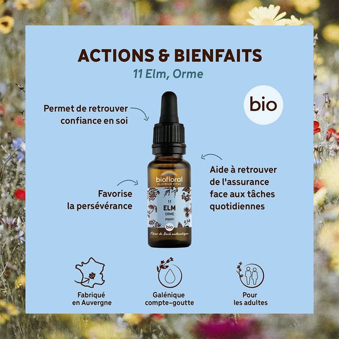 Biofloral- 11 - Elm - Veldiep - Bio - Bio Demeter - 20 ml