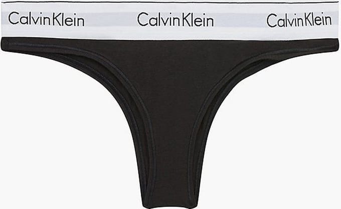 Calvin Klein - braziliaans dames string - L - Zwart