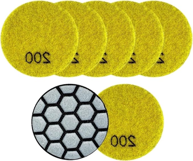 Polijstpads Set - Schuurschijven - Steen Bewerken - Flexibel Schuim - 50mm Diameter - Niet Gespecificeerd