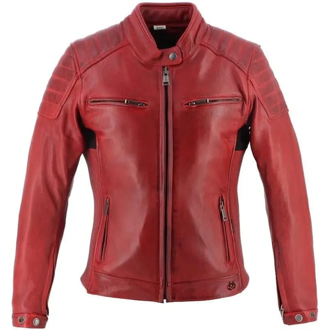 Leren motorjack voor vrouwen Helstons Jody