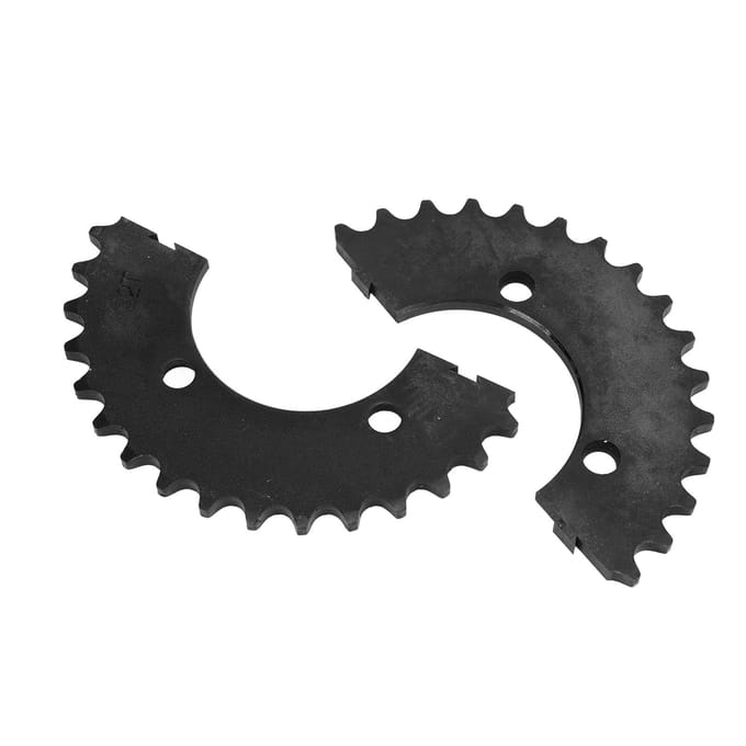 32 Tands Gespleten Tandwiel 420 Staal Gespleten Type Kettingtandwiel voor Motorfiets Elektrische Fiets Scooter black