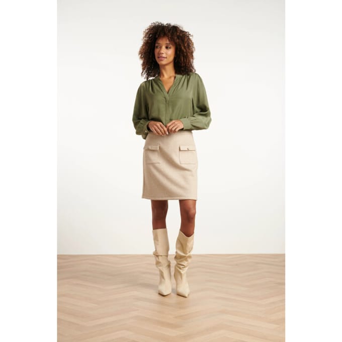 Smashed Lemon Dameslosvallende korte top |