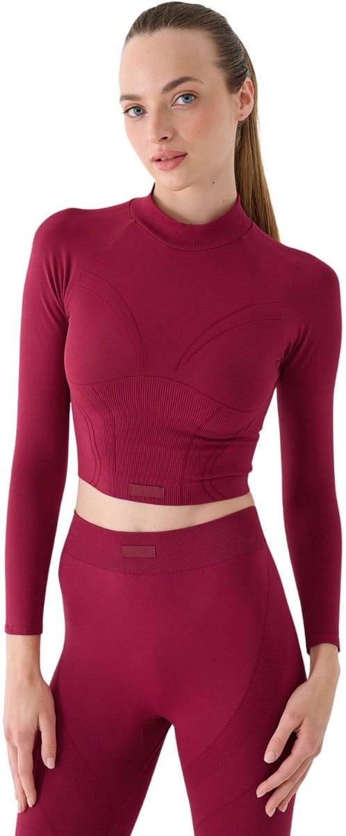4F T-shirt Dames Longsleeve FNK Bordeaux - Maat M/L