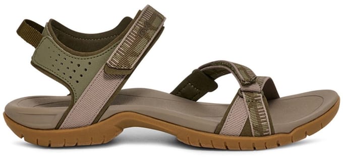 Teva Verra Archive Criss Cross Olive Sandalen Dames