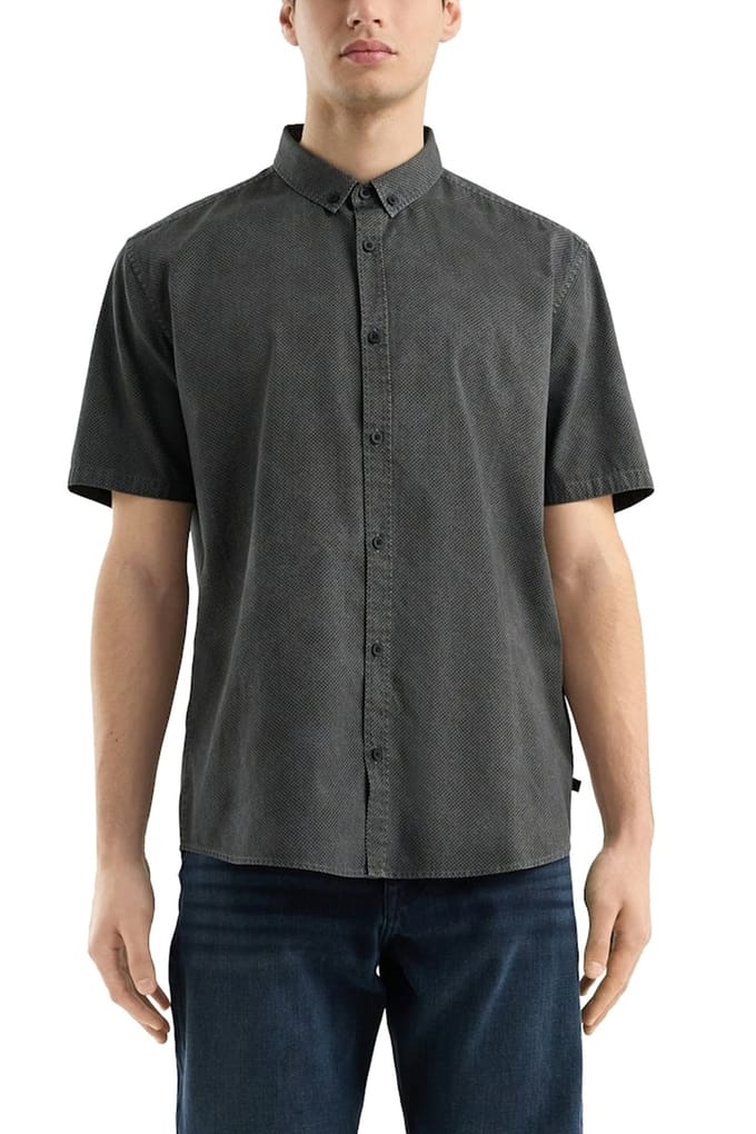 s.Oliver -qs Shirts Black Taglia: L | Camicie Casual Outlet | Uomo | Nero