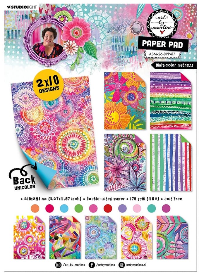 Paper pad Multicolor madness - ABM collection nr. 417