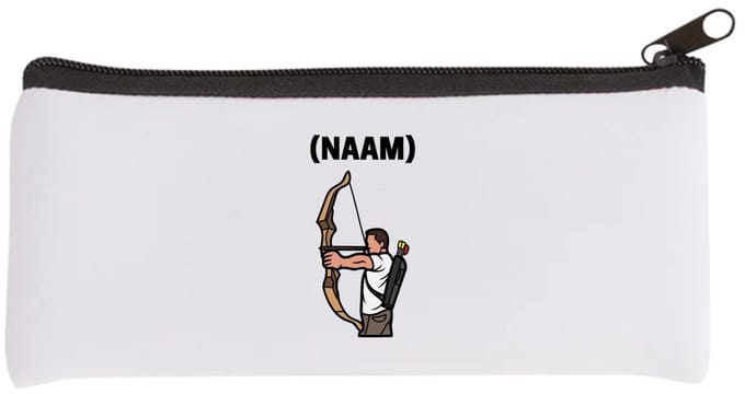 Akyol - boogschieten met eigen naam Etui - Sport - boogschieter - sport - 20 bij 9 cm