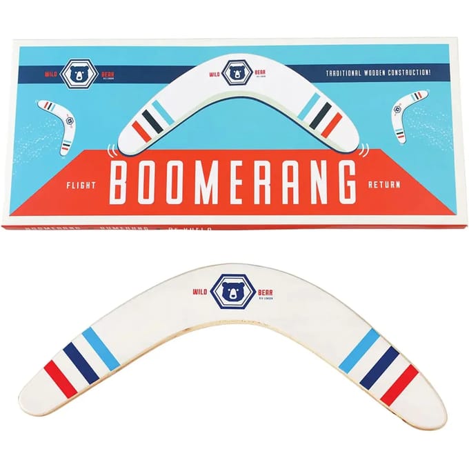 Houten boemerang Rex London Wild Bear