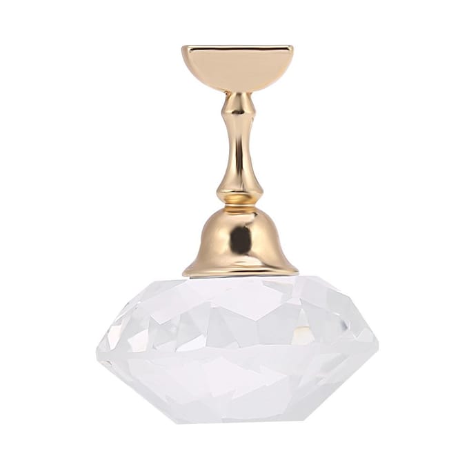Support Magnétique pour Entraînement d'Ongles Base en Alliage Support Présentoir Nail Art Cristal Diamant Blanc