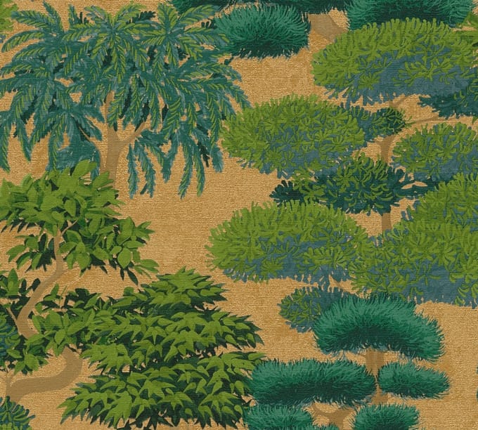 EXOTISCHE TUIN BEHANG | Botanisch - Goud Groen - A.S. Création Cuba II