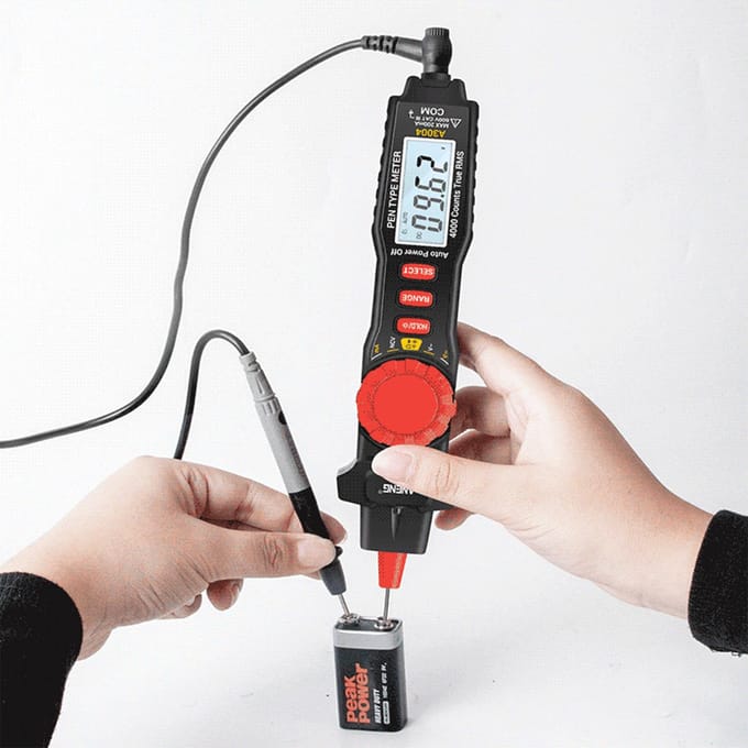 ANENG A3004 Digitale Pen Multimeter Auto Range NCV AC/DC Voltmeter Ampèremeter Ohmmeter Weerstandsmeter zwart