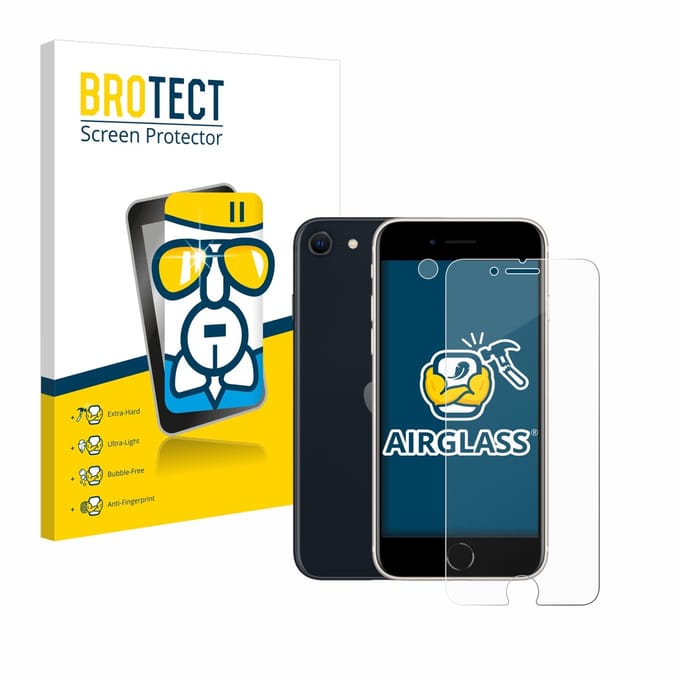 Screenprotector voor Apple iPhone SE 3 2022 (Voor+Camera) Beschermglas transparant