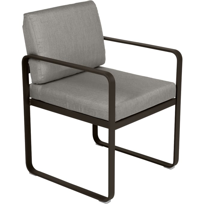 Fermob BELLEVIE fauteuil voor de eethoek - E3 Tonka - B8 taupegrijs