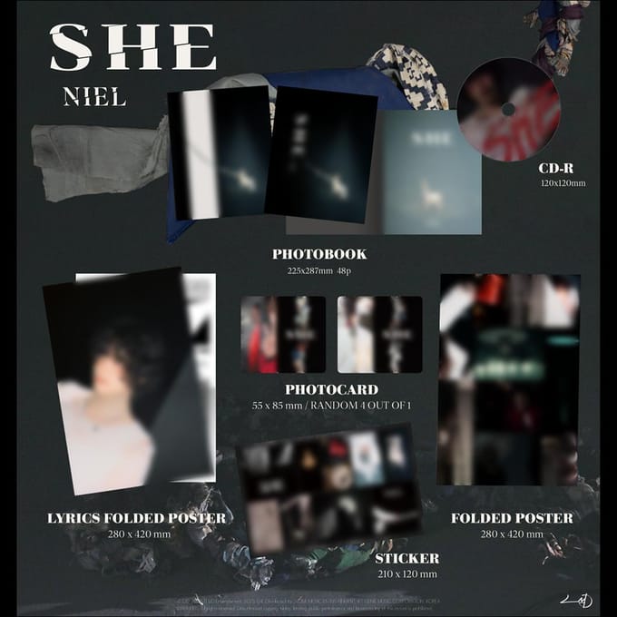 NIEL(TIENERTOP) [SHE] 4e Mini-album 1EA black