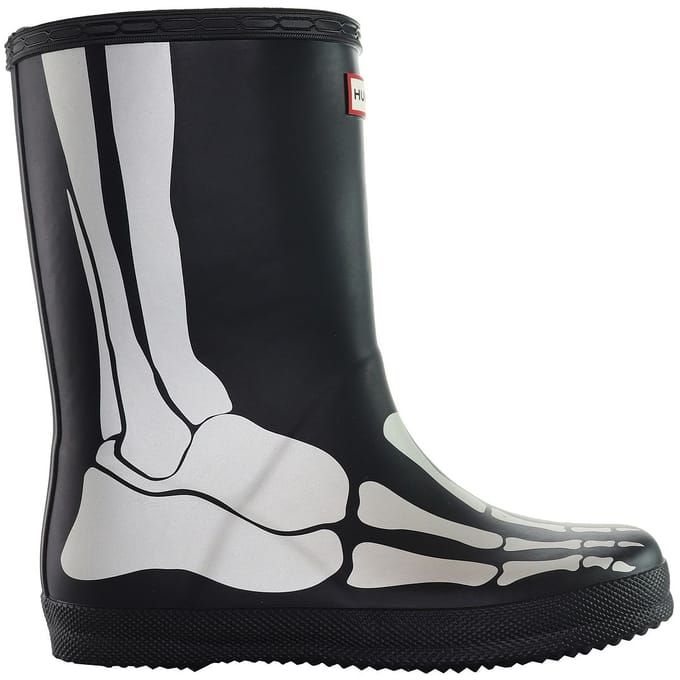 Hunter First Reflecterende Zwarte Wellington Laarzen voor kinderen