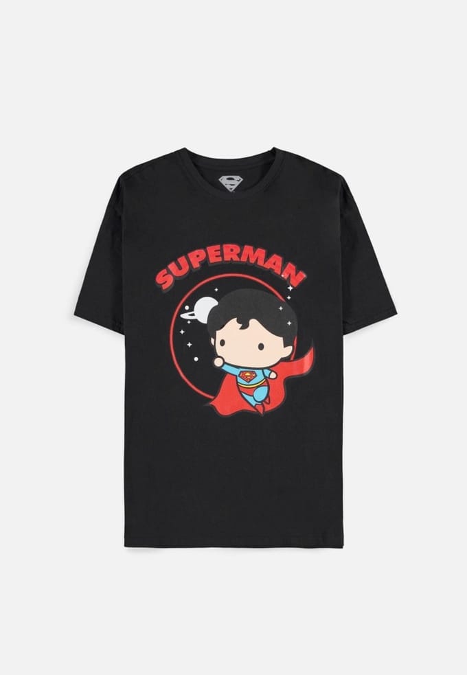 DC Comics Superman - Chibi Graphic Design Heren T-shirt - S - Zwart