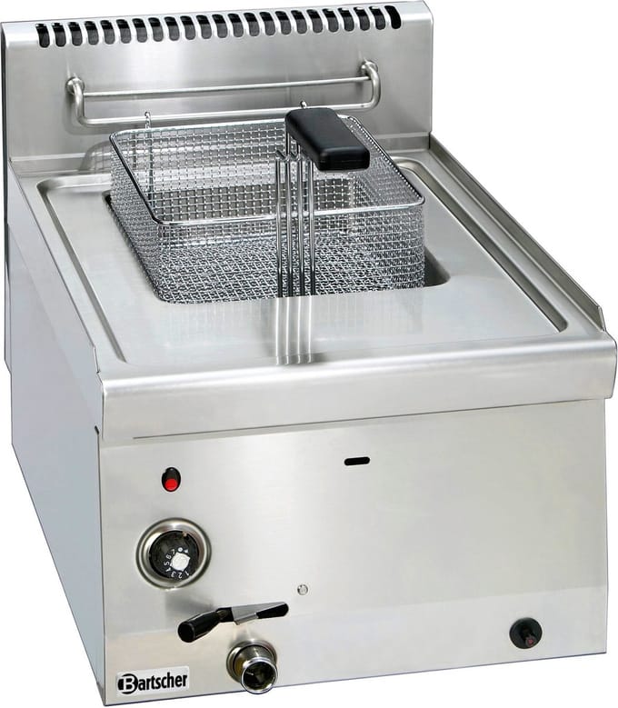 Friteuse - Gas - 60cm Diep - 40cm Breed - 1x 8 Liter - Bartscher 1315113 - Horeca & Professioneel