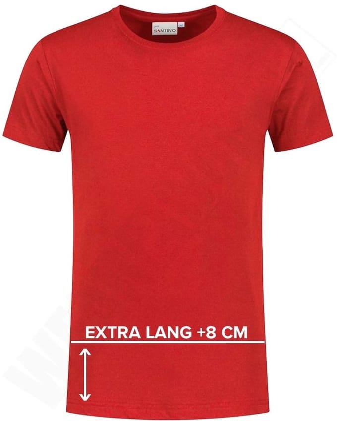 Santino T-shirt extra lang Jace plus