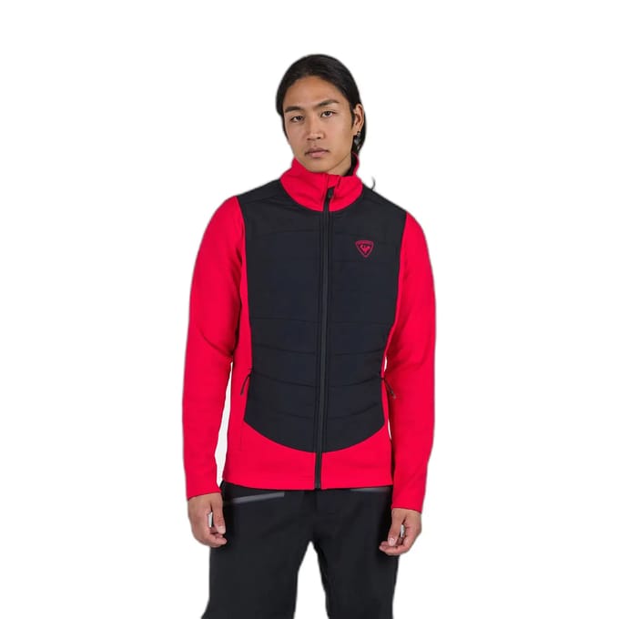 Rossignol Classique Hybrid Fleece Met Volledige Rits Rood L Man