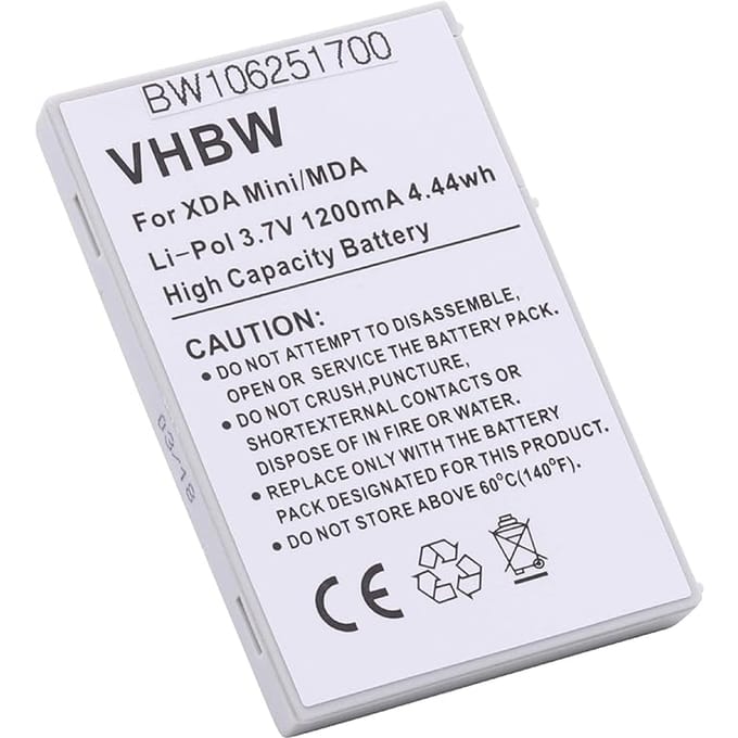 Li-polymeer batterij voor HP IPAQ bw106251700