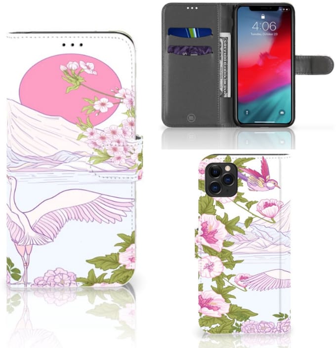 Apple iPhone 11 Pro Max Telefoonhoesje met Pasjes Bird Standing