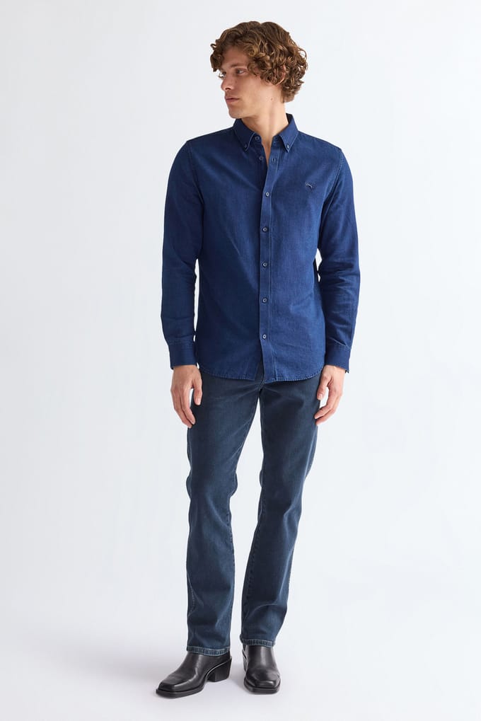 Wrangler texas regular fit blue oxide