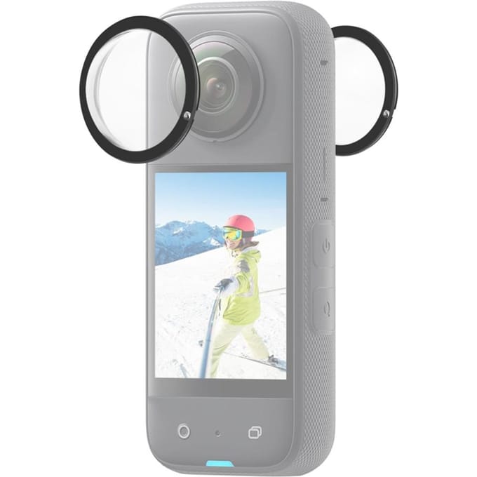 2 stuks panoramische cameralensbeschermers lensbeschermhoes lensbeschermer compatibel met Insta360 X3 camera transparant