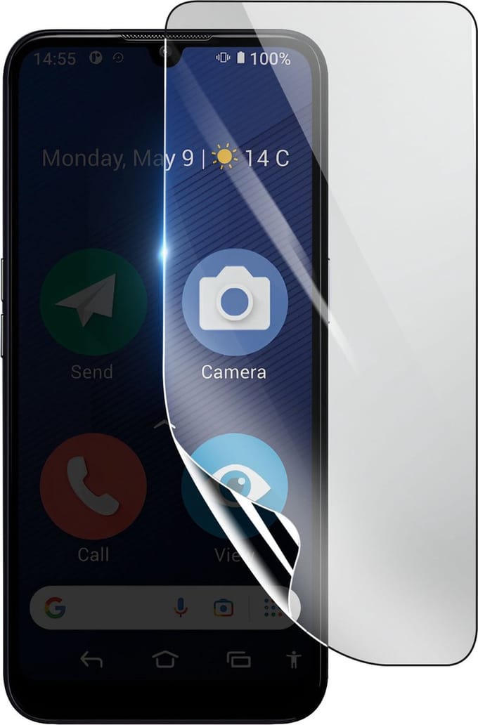 3mk, Geschikt voor Doro 8220, Schokbestendige Hydrogel Screenprotector, Transparant