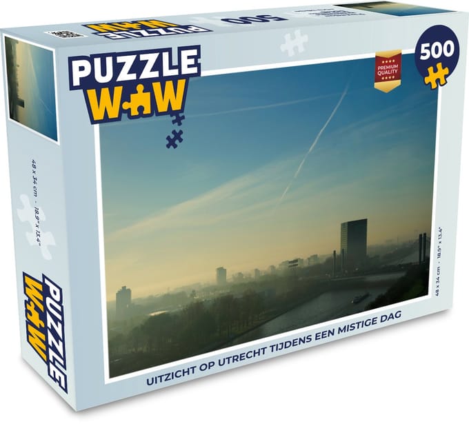 Puzzel Utrecht - Mist - Lucht - Legpuzzel - Puzzel 500 stukjes