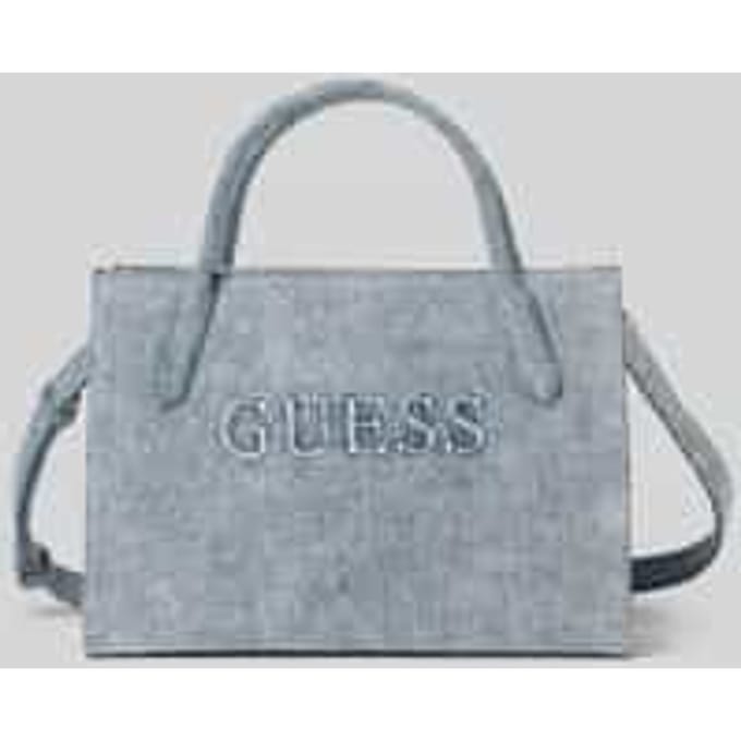 GUESS handtas schoudertas Jodi Tote Denim blauw