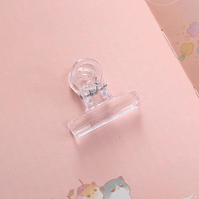 Pinces à clips en plastique transparent, pinces multi-usages pour sceller les aliments et les collations, pinces à longue queue L Medium 4.75L