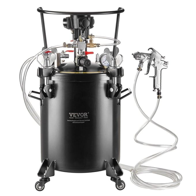 Réservoir à pression pour peinture en aérosol 30 L / 7,5 gal Agitation entièrement automatique 70 psi