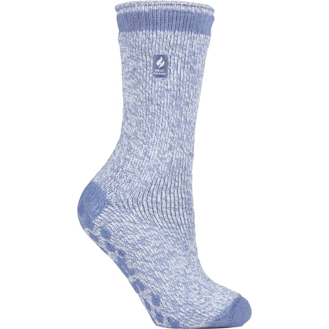 Heat Holders Dames Winter Thermische Slipper Sokken - Denim (Florence)