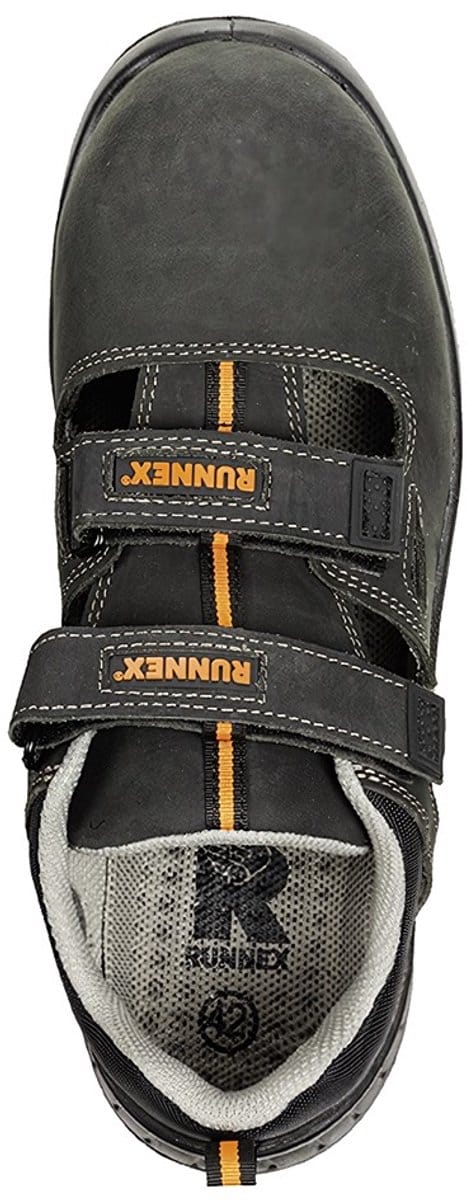 RUNNEX S1-veiligheidsit-sandaal TeamStar Zwart/Oranje